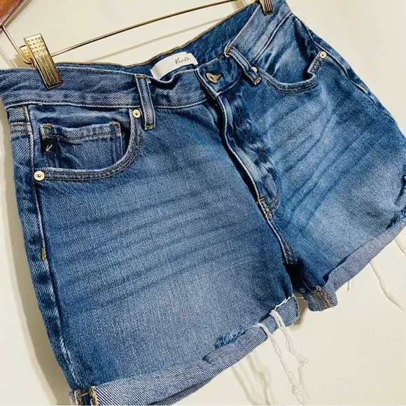 Kancan Womens Light Blue Washed Jean Shorts Size 29 - Picture 2 of 8